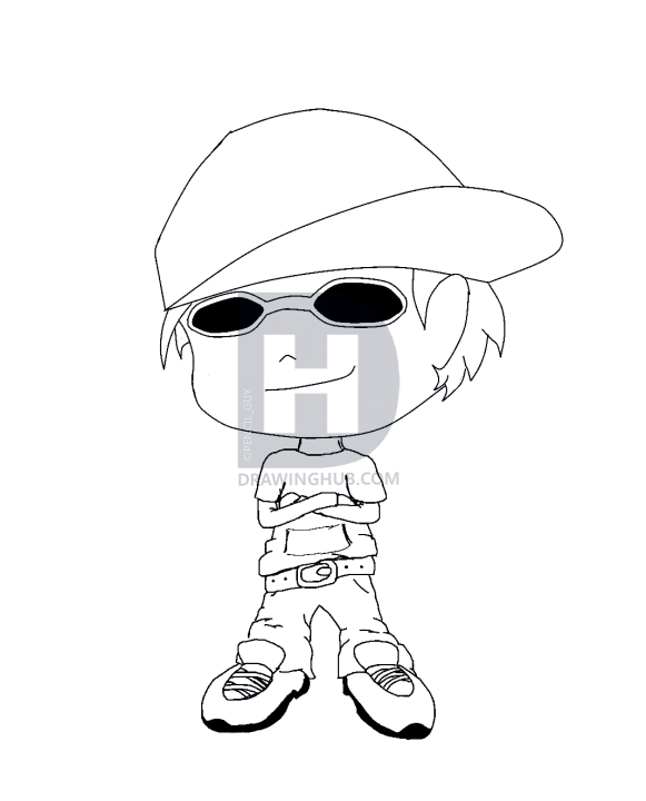 581x720 How To Draw A Chibi Boy, Step
