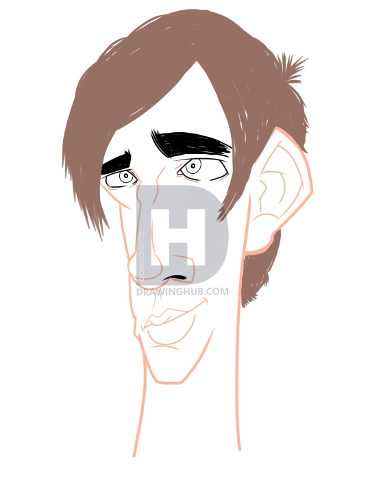 540x720 How To Draw Josh Ramsay, Josh Ramsay, Josh Ramsay Caricature, Step