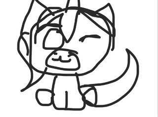 320x237 Chibi Unicorn Drawn With My Left Hand