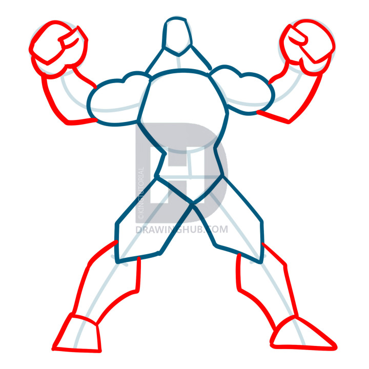720x720 How To Draw Muscles, Step