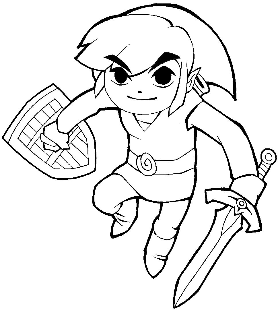 969x1080 How To Draw Link From Legend Of Zelda In Cartoonized Style
