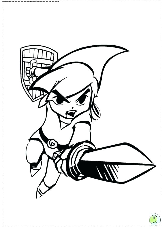 691x960 Zelda Coloring Pages Free Legend Of Coloring Pages The Book Also