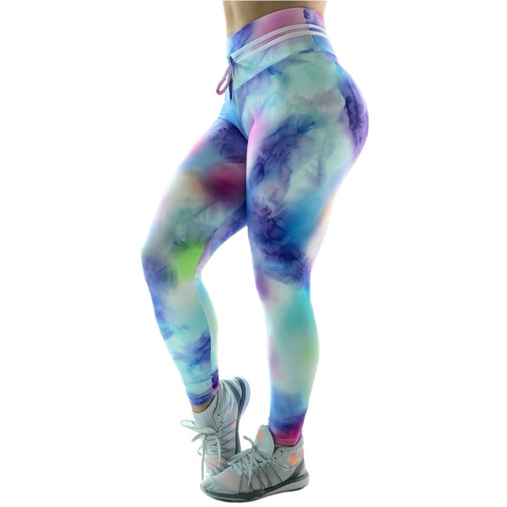 1000x1000 women candy color printed leggings drawing waist female
