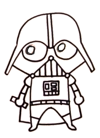 348x481 Huge Collection Of 'darth Vader Drawing For Kids' Download More