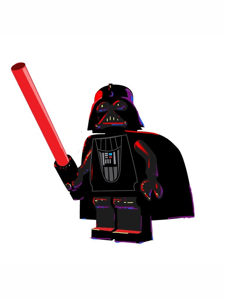 768x1024 Digital Drawing Lego Darth Vader