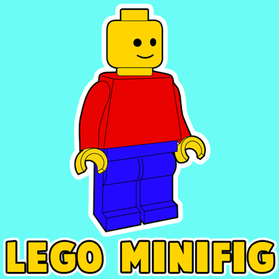 400x400 How To Draw A Lego Minifigure With Easy Step