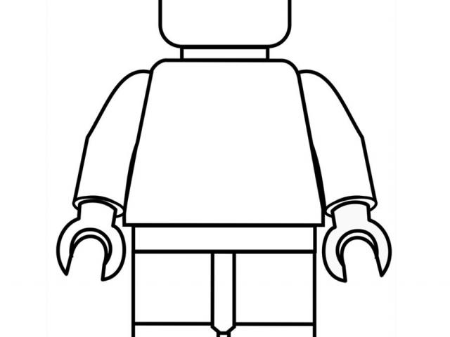640x480 Lego Man Black And White
