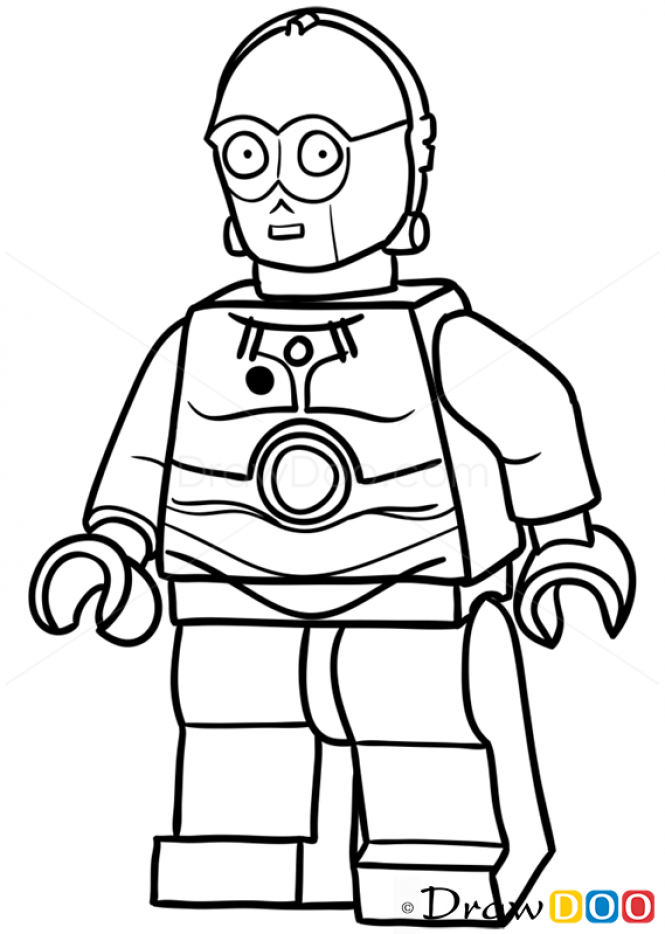 665x934 How To Draw C Lego Starwars Lego Party Drawings, Star