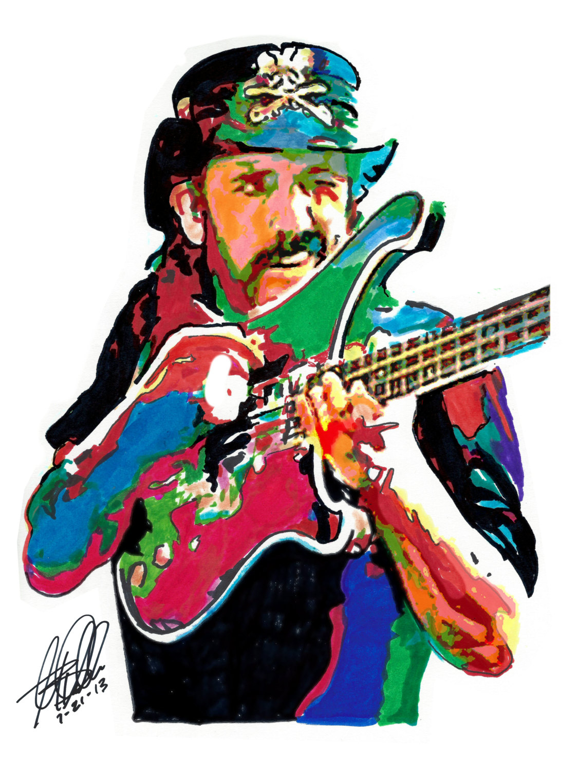 1125x1500 Lemmy Hawkwind Bass Guitar Player Bassist Speed Etsy