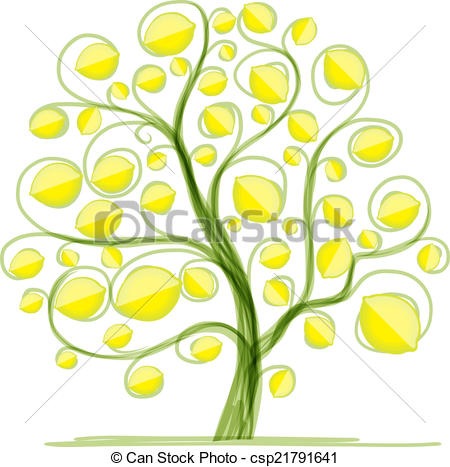 450x467 Lemon Tree Drawing