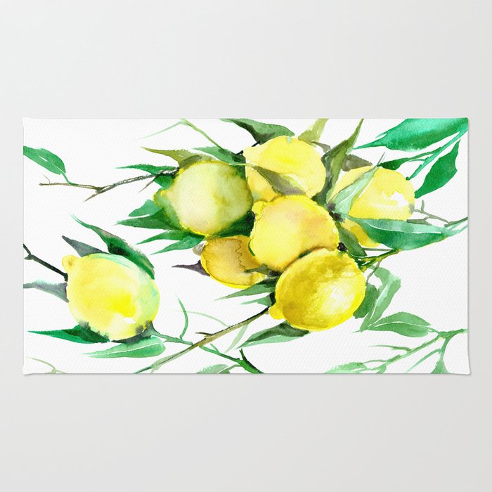 700x700 Lemon Tree Lemons Kitchen Design Decor Rug