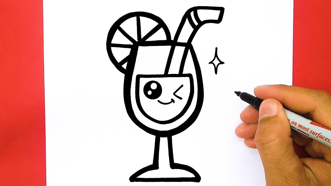 1280x720 How To Draw A Cute Lemonade, Draw Cute Things