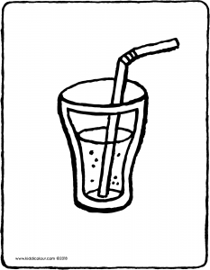 233x300 Glass Of Lemonade With A Straw