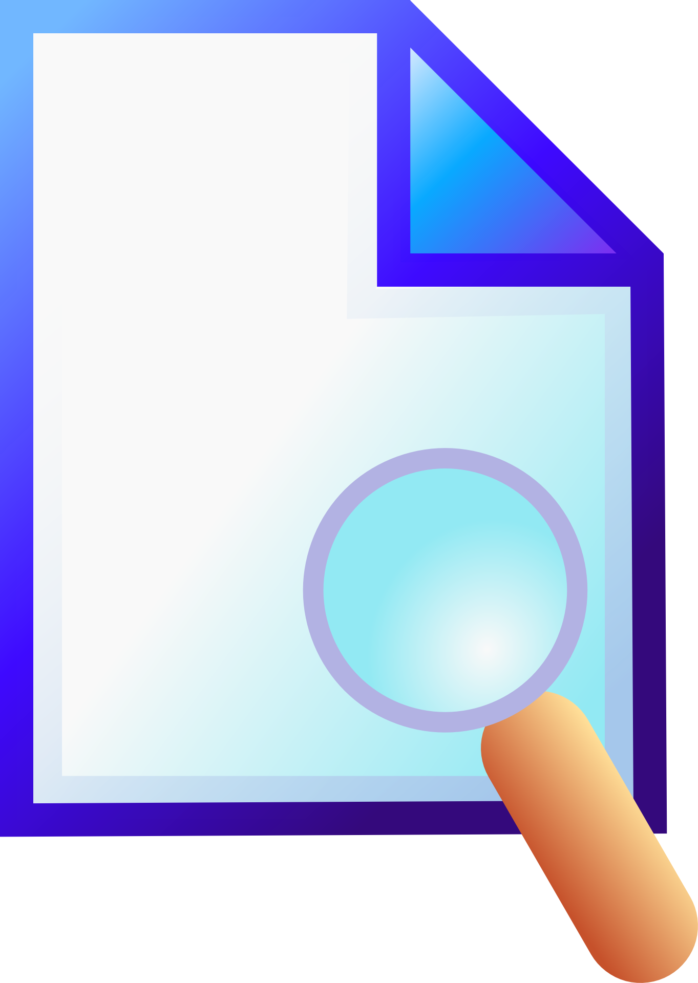 1363x1920 Document Searching Lens Drawing Free Image