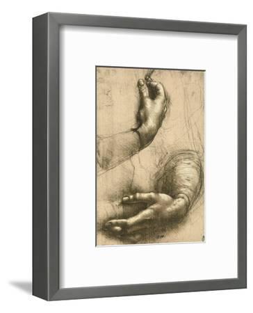 364x450 Study Of Female Hands, Drawing, Royal Library, Windsor Giclee