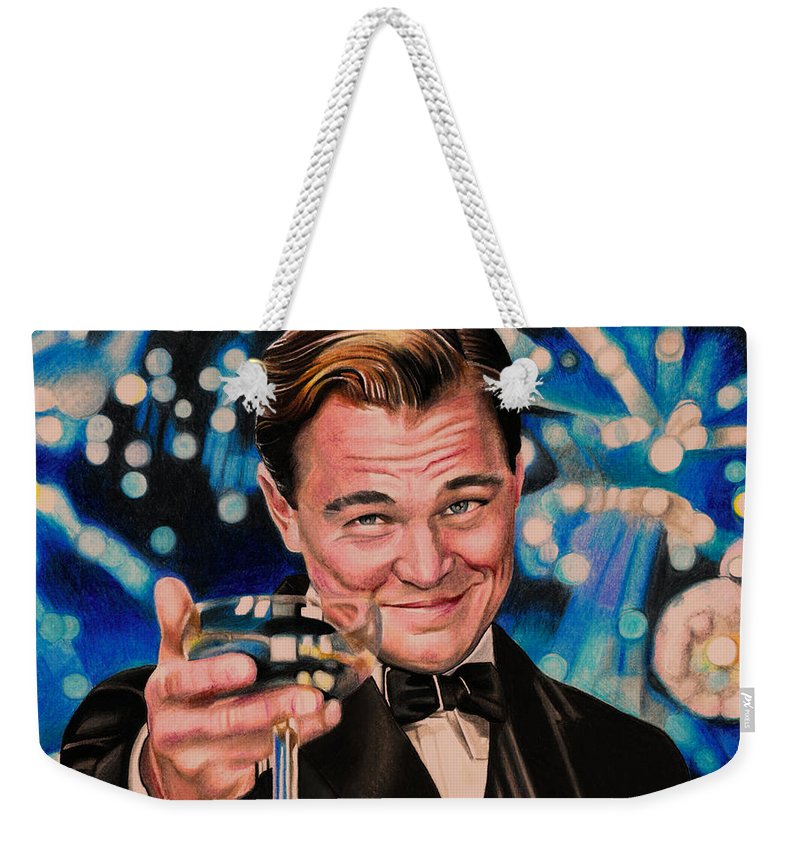 800x845 Great Gatsby Leonardo Dicaprio Weekender Tote Bag For Sale