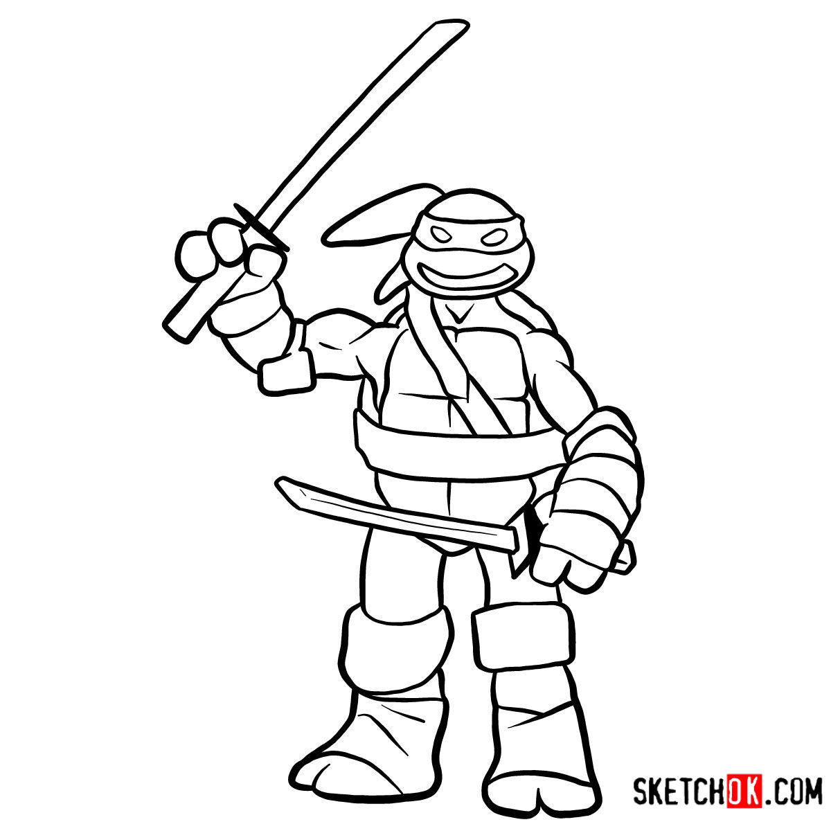 1200x1200 how to draw leonardo tmnt
