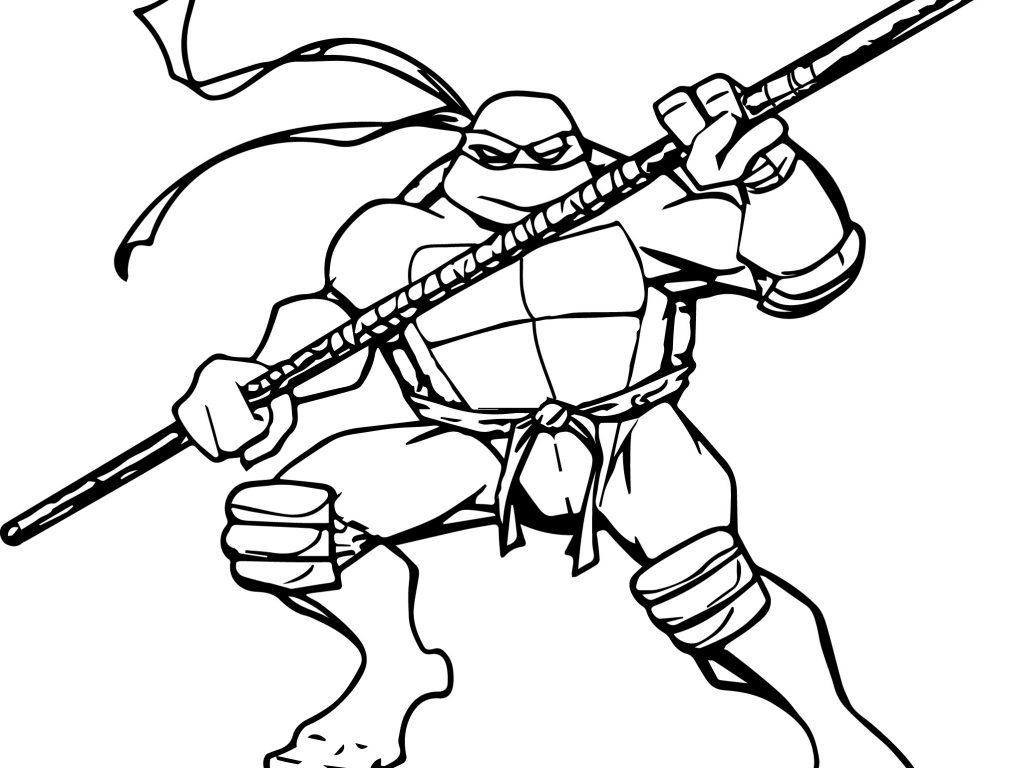 1024x768 Ninja Turtles Coloring Pages Nickelodeonnage Mutant Colouring