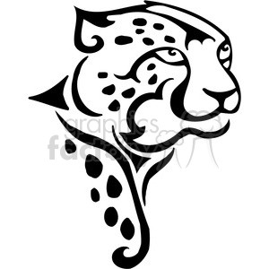 300x300 Leopard Clipart Black And White