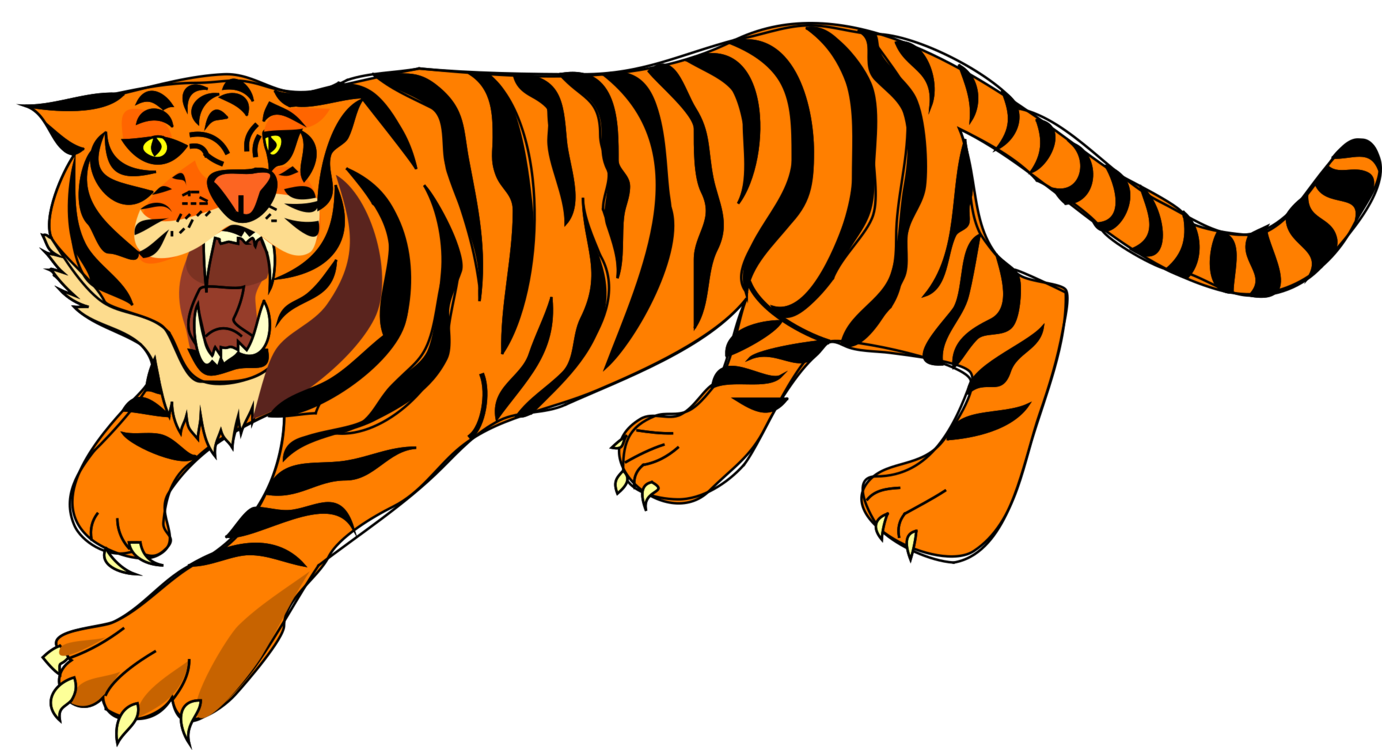1382x750 Tiger Roar Cartoon Drawing Cc0