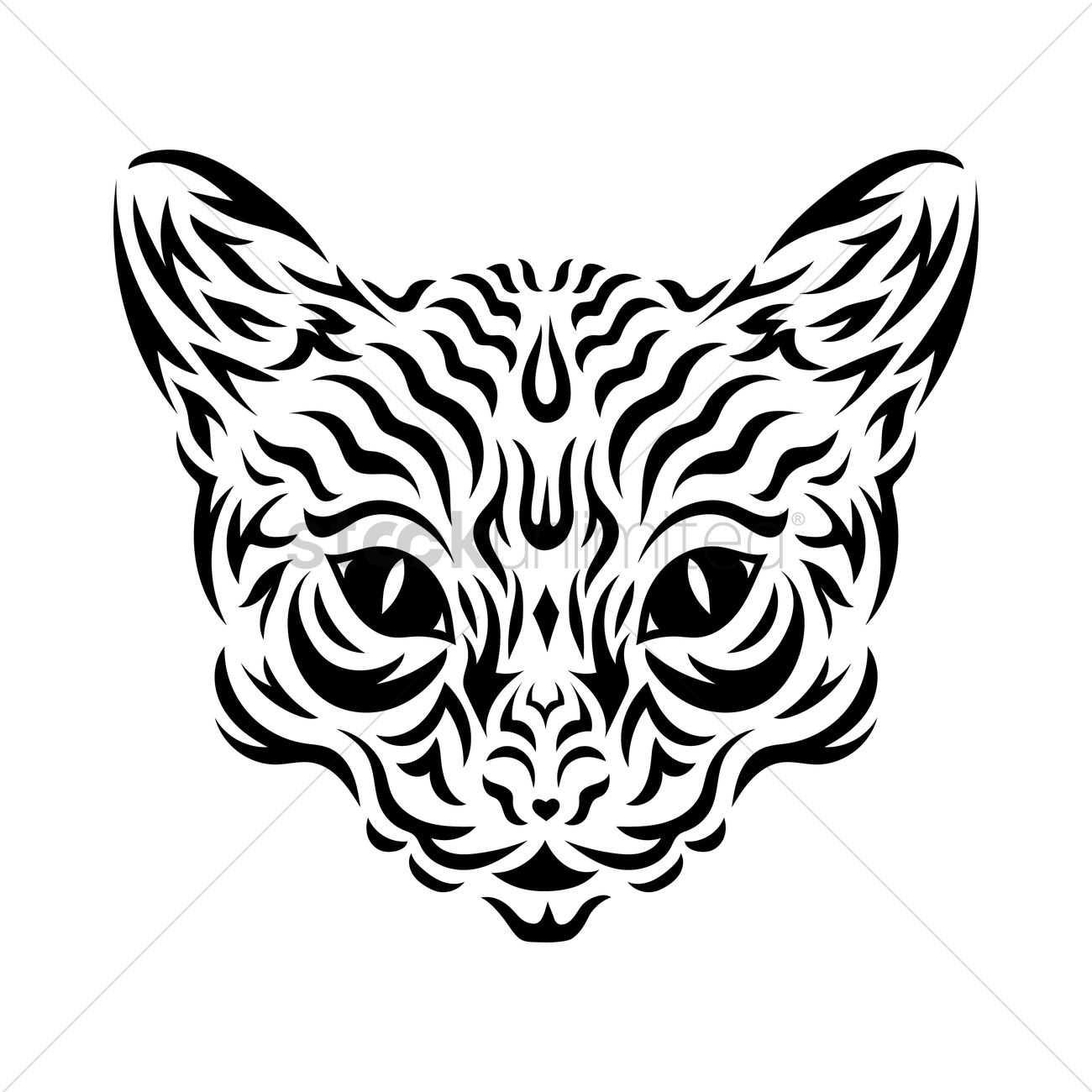 1300x1300 Leopard Tattoo Design Vector Image