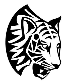 267x330 Tribal Leopard Head Decal Sticker