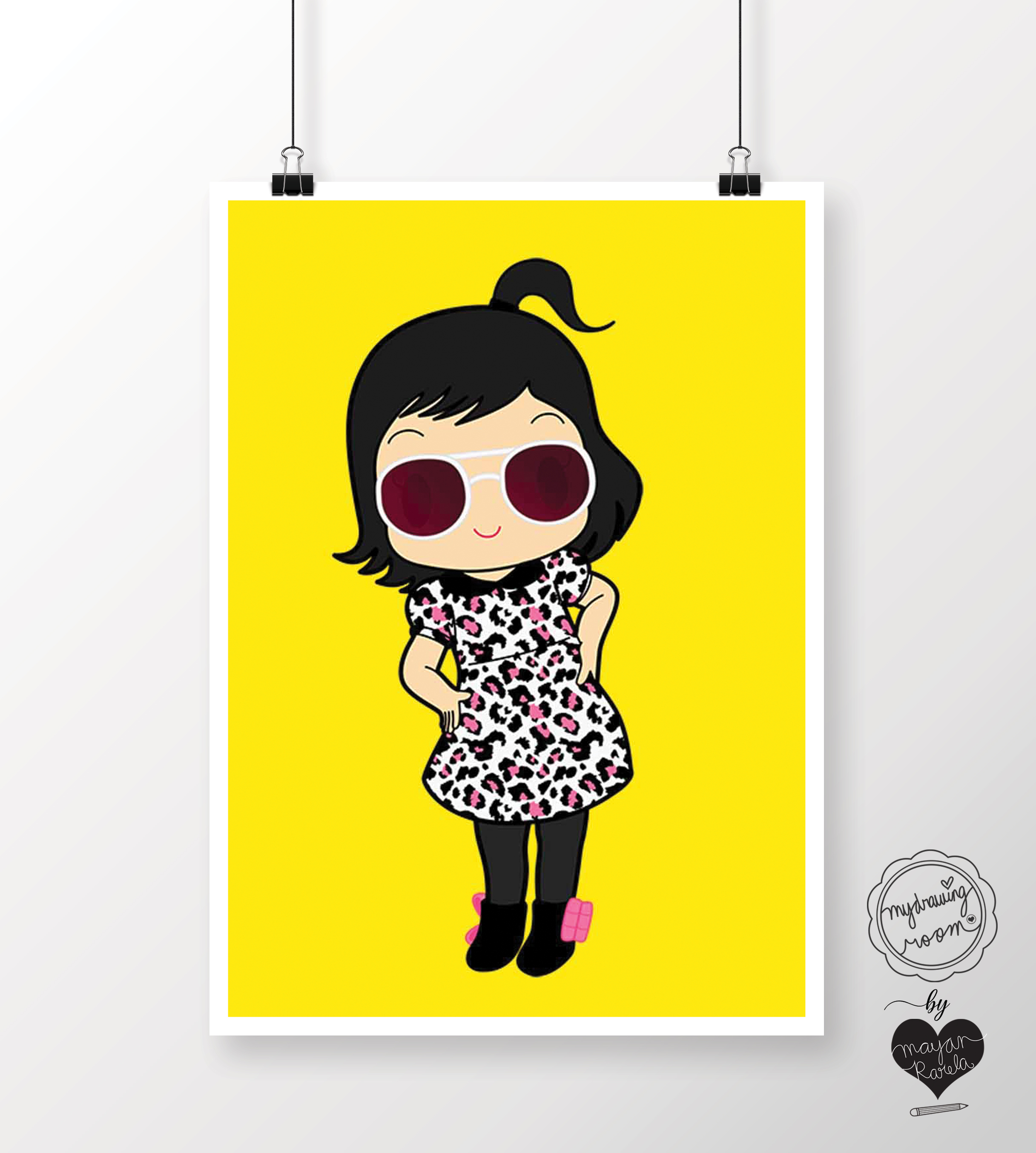 2433x2708 Girl In Leopard Print Dress My Drawing Room