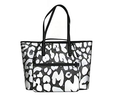 395x323 Mcm Women's Blacksilver Coated Canvas Leopard Print