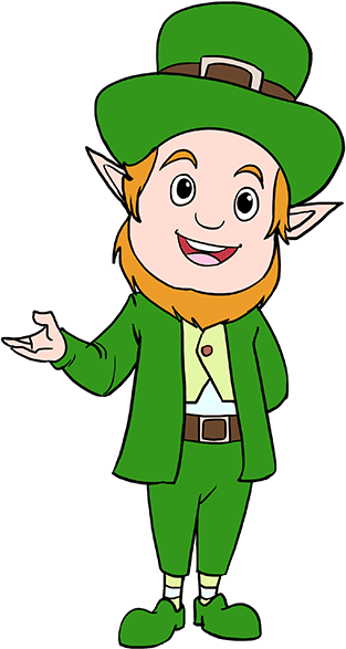 313x587 Download How To Draw Leprechaun
