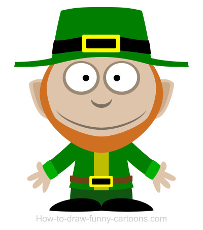 400x452 Drawing A Leprechaun Cartoon