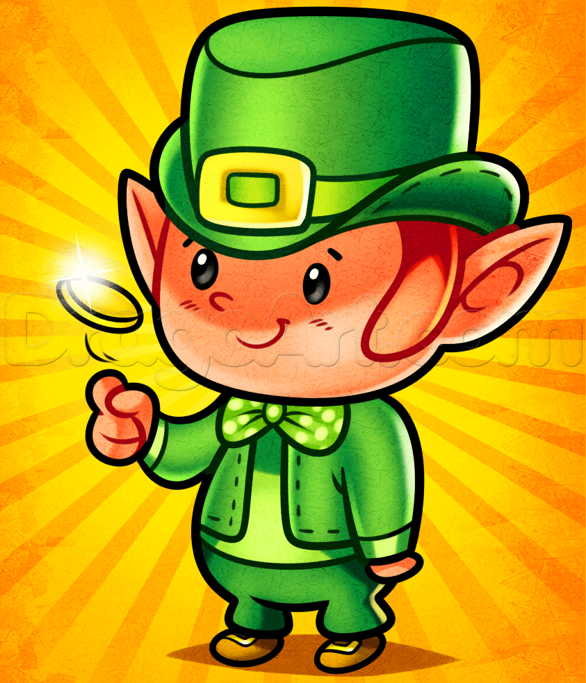 Leprechaun Drawing Free download on ClipArtMag