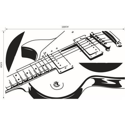 400x400 Les Paul Guitar Wall Decal Sticker