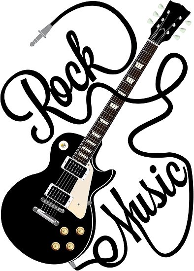 394x550 Black Les Paul Guitar Posters