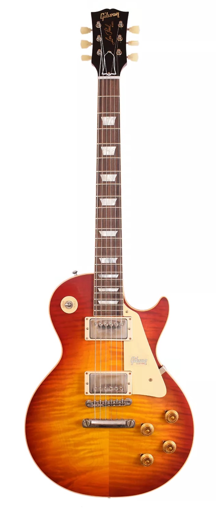 707x1693 Gibson Custom Shop Les Paul Standard Washed Cherry Figured