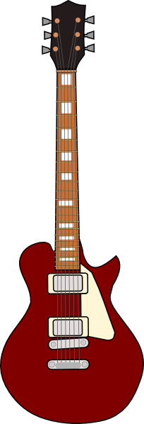 204x598 Gibson Les Paul Guitar Clip Art