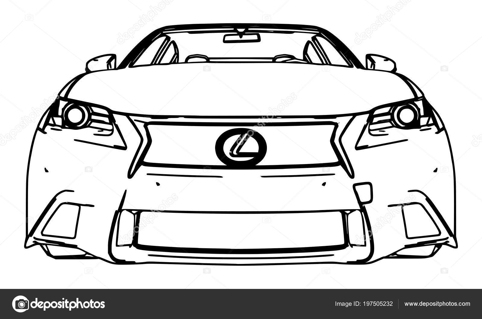 Как нарисовать lexus