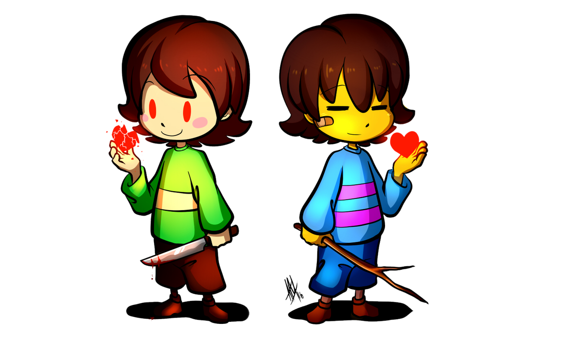 1153x693 let's draw frisk + chara
