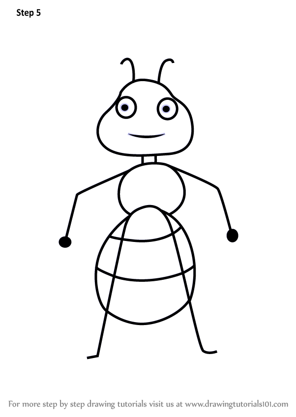 602x848 Learn How To Draw An Ant From Letter