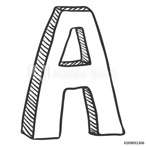 500x500 Vector Single Doodle Sketch Illustration