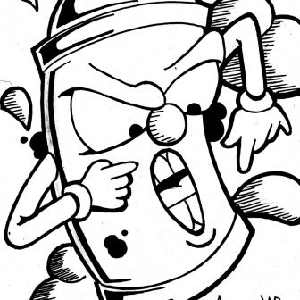 336x336 Cool Graffiti Art To Draw Step