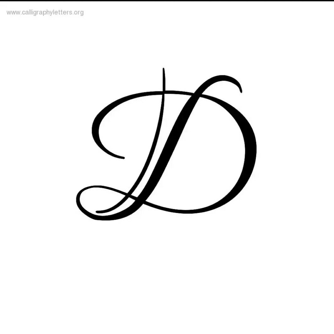 1062x1063 Letter D Hearts Digital Download Alphabet