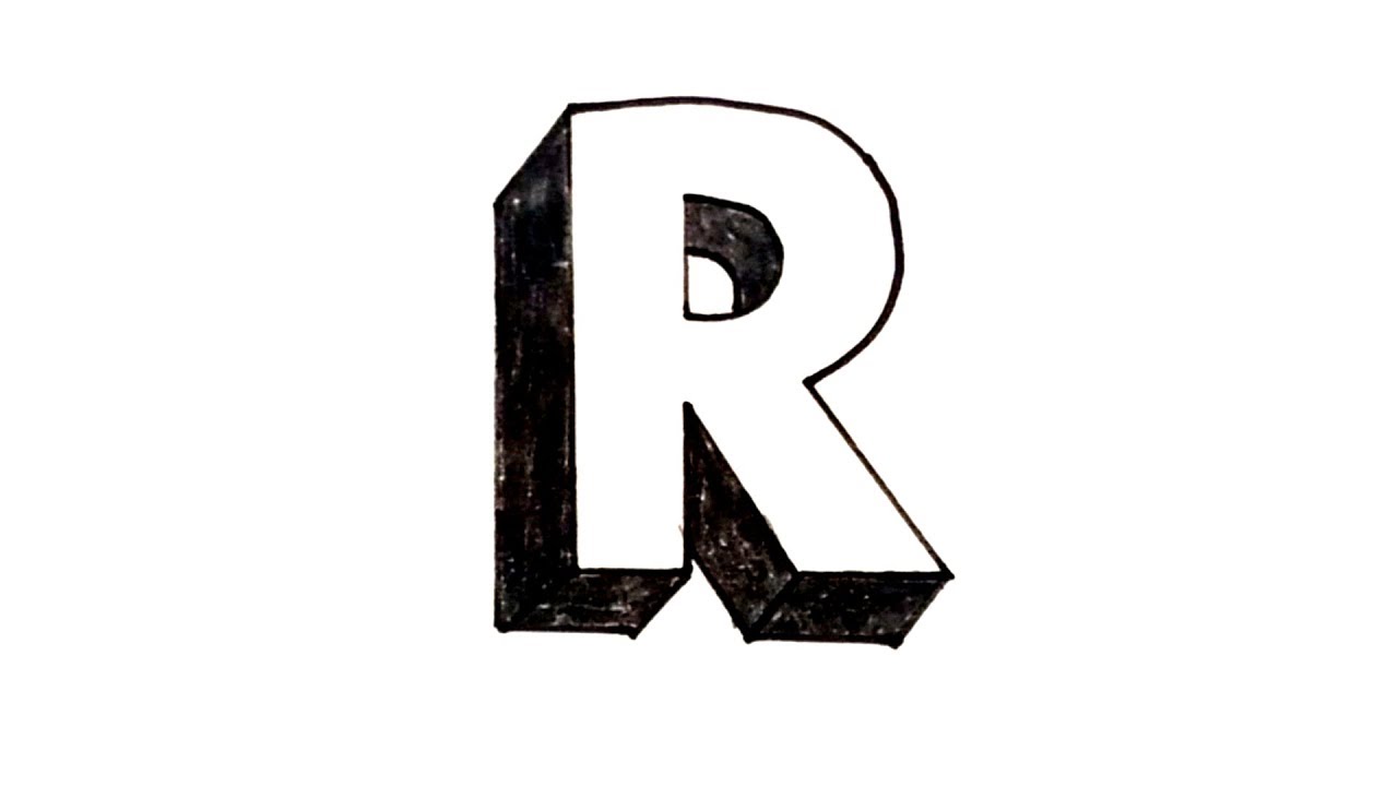 1280x720 How To Draw The Letter R