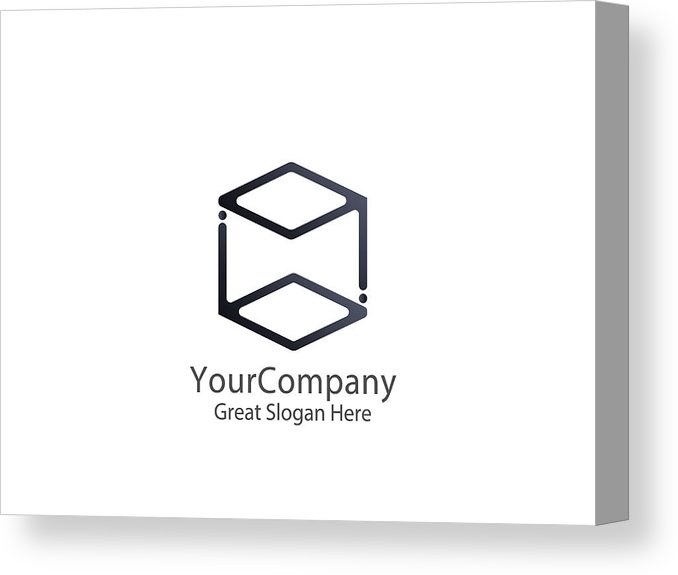 678x575 Letter Pd Abstract Alphabet Sign Design Box Cube Icon Template