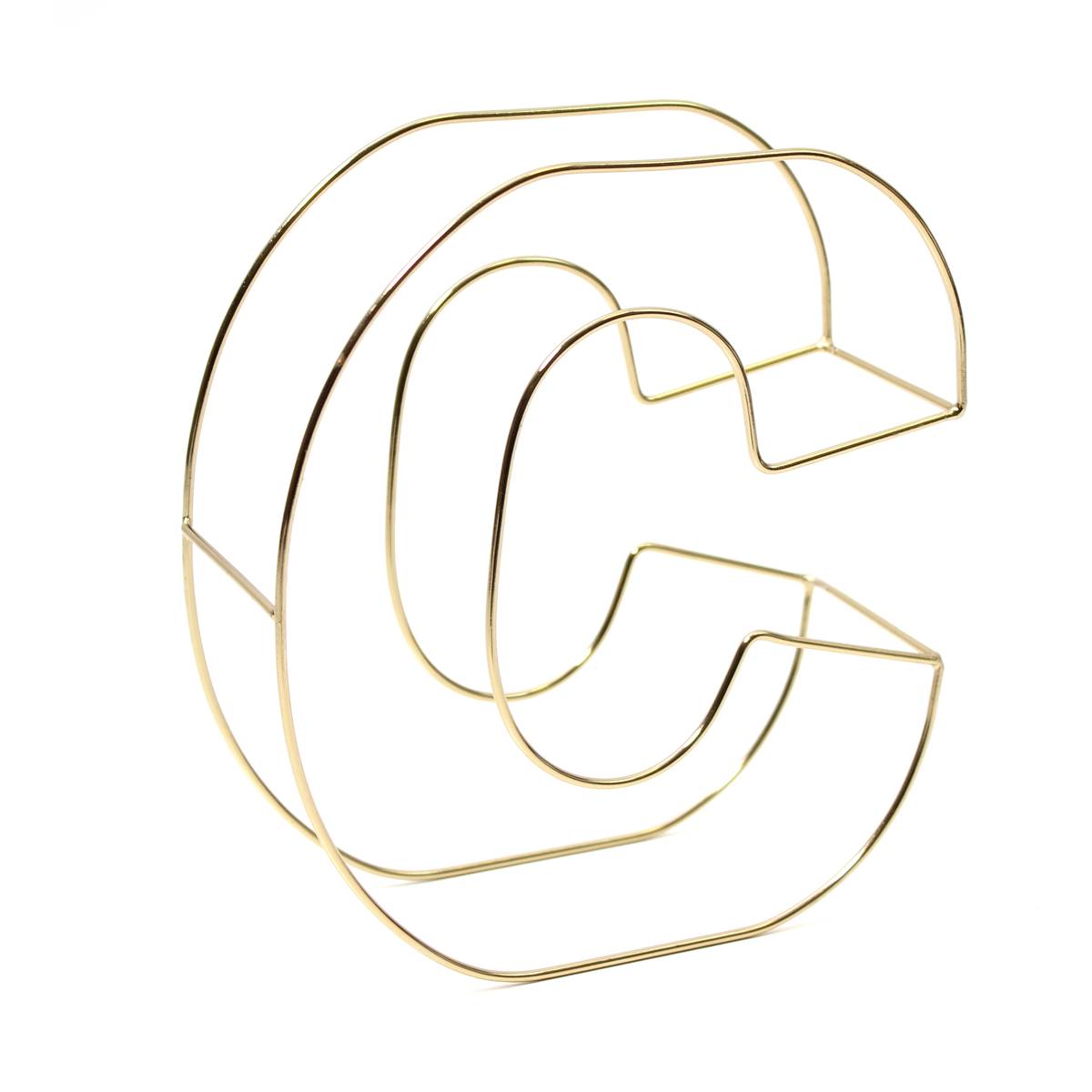 1200x1200 soft gold wire letter c hobbycraft