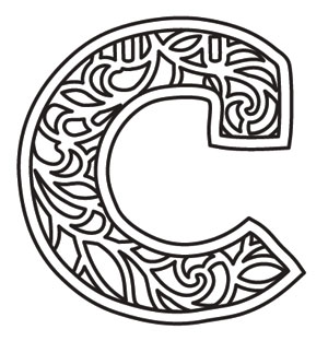 300x312 Bunting Letter C Urban Threads Unique And Awesome Embroidery