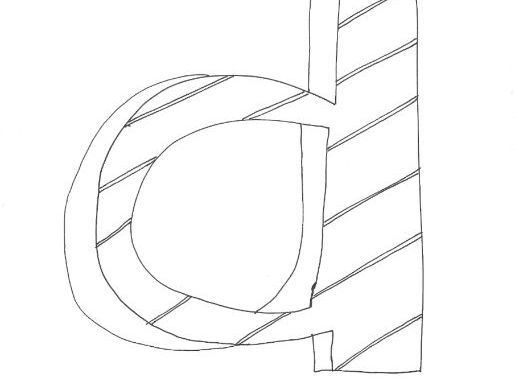 515x386 Letter 'd' Alphabet Lower Case Colouring