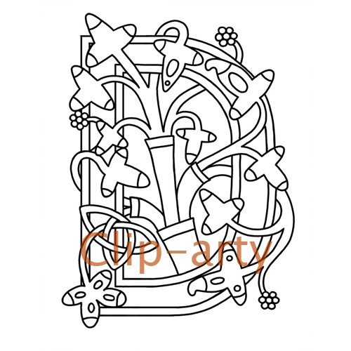 500x500 Celtic Tree Of Life Capital D