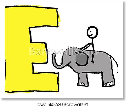 435x370 Letter E, Art Print Barewalls Posters Prints