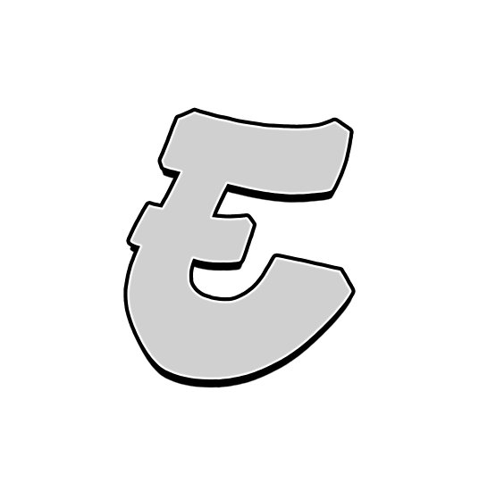 536x550 Letter E Posters