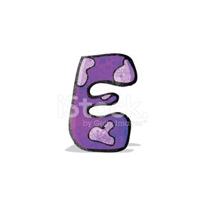 300x300 Child's Drawing Of The Letter E Premium Clipart